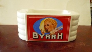 ancien cendrier publicitaire byrrh sarreguemines publicite vox paris