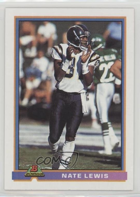 1991 Bowman Nate Lewis #456 Rookie RC 0q3