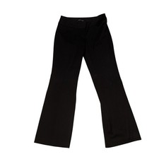 Express 'Editor' Mid-Rise Boot Cut Dress Pant in Black Twill Size 6 Regular