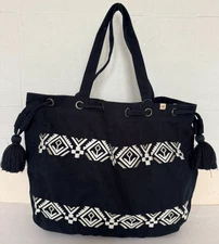 HOLLISTER  TOTE BOOK SCHOOL BAG NWT Cinched Shine Blue