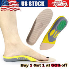 Orthotic Shoe Insoles Insert 1Pair Flat Feet High Arch Support Plantar Fasciitis