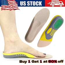 Orthotic Shoe Insoles Insert 1Pair Flat Feet High Arch Support Plantar Fasciitis