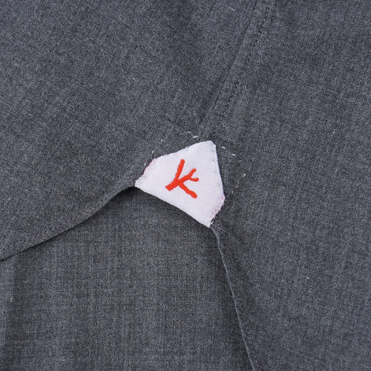 Isaia Napoli Regular-Fit Solid Gray Lightweight C… - image 2