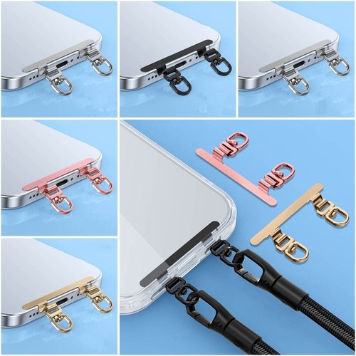 Ultra-thin Lanyards Card Metal Sling Rope Card Clip Mobile Phone