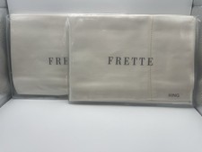 Frette Monza King Pillowcases Set of 2 Ivory 100 Cotton Made in Portugal