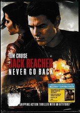 Jack Reacher: Never Go Back DVD, 2016, WS NEW ShipsFREE  stars Tom Cruise