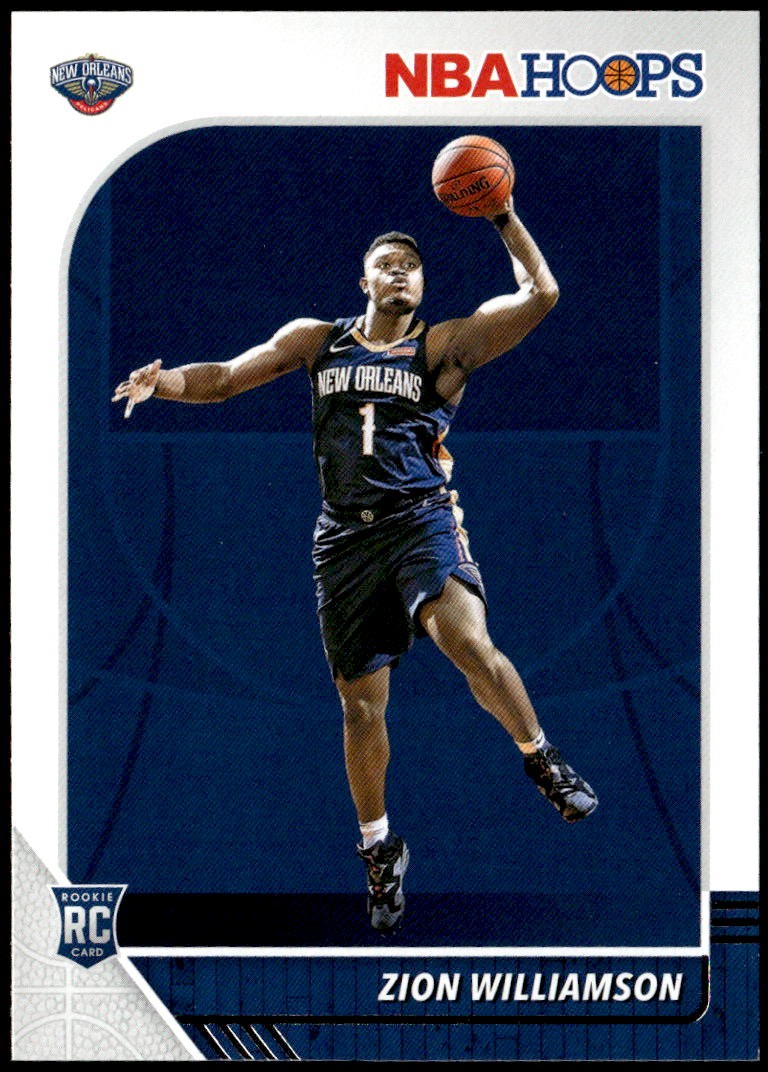 2019-20 Hoops #258 Zion Williamson Rookie E1