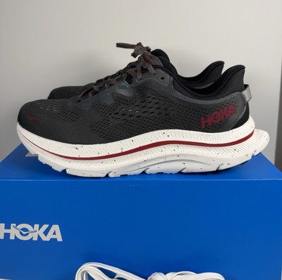 New Hoka One One Kawana 2 Running Sneakers Gray/Red Men Size 