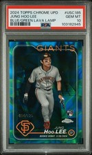 2024 TOPPS CHROME UPDATE BLUE/GREEN LAVA LAMP #USC185 JUNG HOO LEE 14/125 PSA 10
