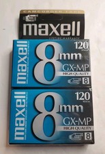 New MAXELL GX-MP 8mm Camcorder Videotape 2 Pack - 120 Minutes
