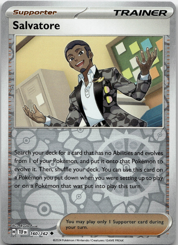 Pokemon -  Salvatore 160/162  - Reverse Holo - Temporal Forces - NM/M