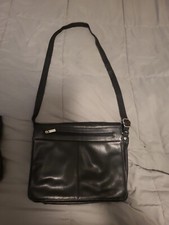 Wilson’s Pelle Studio Large Leather Tote Bag Purse Satchel Computer Bag Black