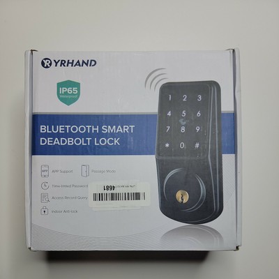 YRHAND Smart Lock Keyless Entry Deadbolt Door Digital Electronic Bluetooth App
