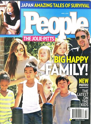 People Magazine The Jolie-Pitts: Big Happy Family April 4 2011