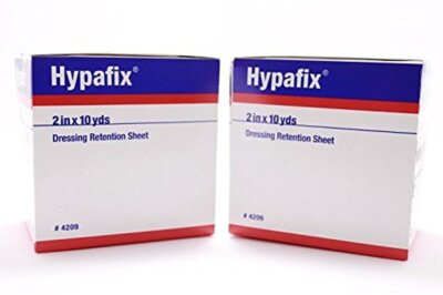 Hypafix Dressing Retention Tape 2 Inch x 10 Yards - Pack of 2 Rolls, Original...