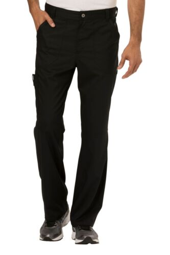 Cherokee Workwear Men's 3XL Black Revolution Scrub Pants Fly Front WW140 NWT