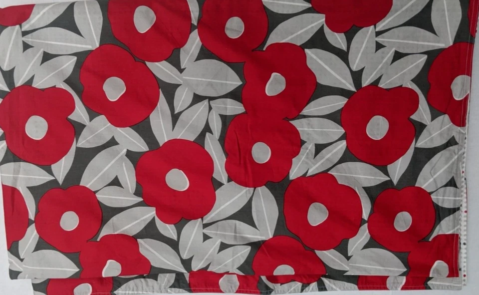 notNeutral Poppy Floral Duvet Cover Twin Multicolor Reversible  100% Cotton - Image 3 of 4