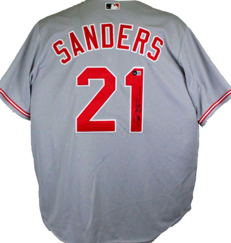 Deion Sanders Men's Cincinnati Reds Home Jersey - White Authentic