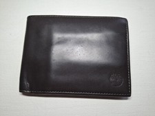 Timberland Brown Genuine Leather Wallet Bifold Card Holder ID bag
