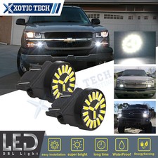2x 3157 Led Bulbs 6000k Super White Daytime Running Light Drl Kit For Chevrolet