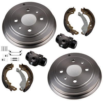 Bremsen Set Bremstrommel Backen Radzylinder Zubehör HINTEN für Ford Ka RU8*