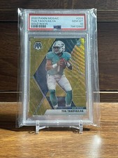 2020 Mosaic Football Tua Tagovailoa True RC Gold Wave Prizm  /17 SSP PSA 10 GM