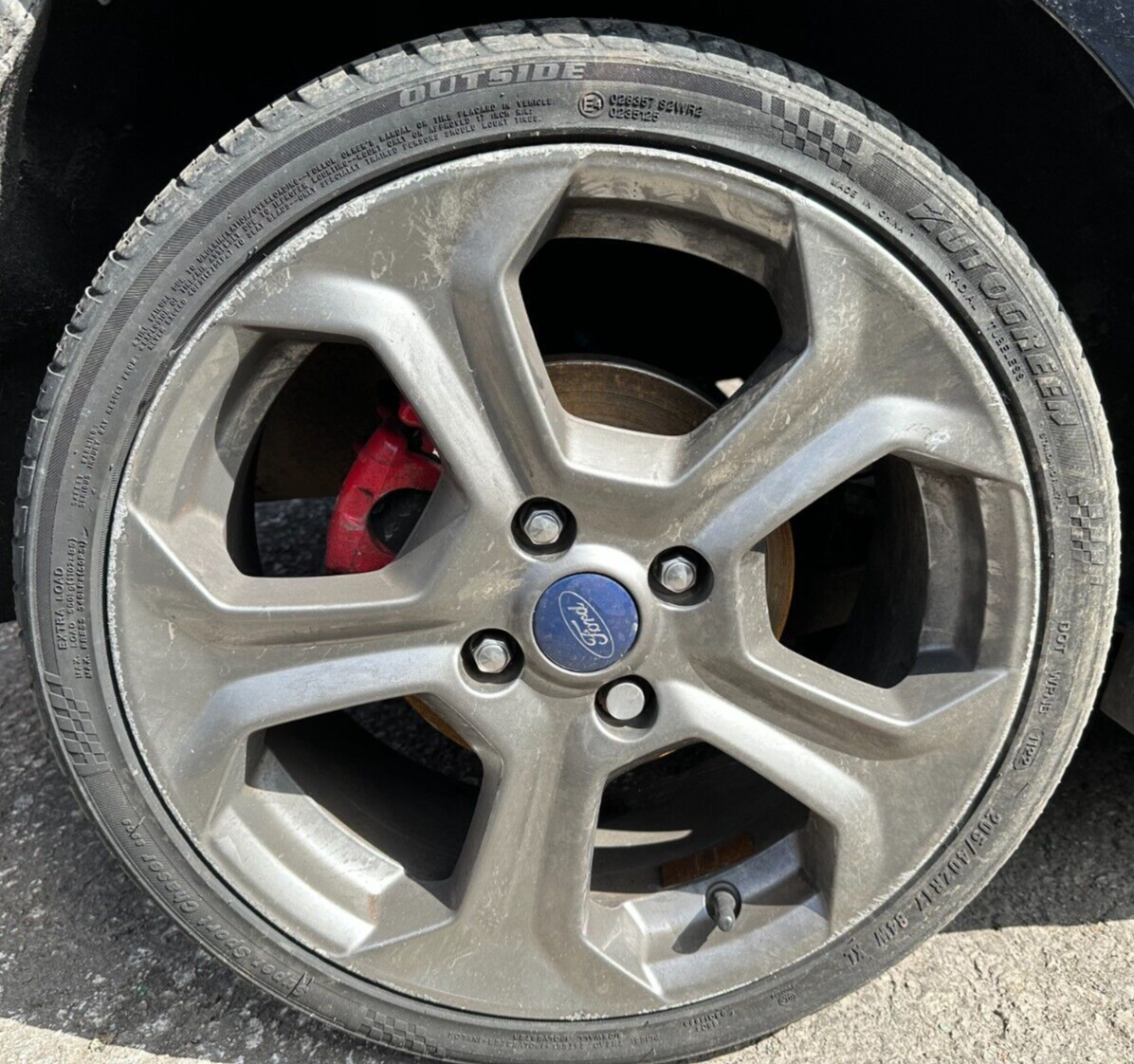 ✅ GENUINE FORD FIESTA MK7 ST180 ST 17" 5 SPOKE ALLOY WHEEL 205 40 17 2002 - 2018 - Picture 1 of 1