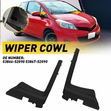 For 2012-2014 Toyota Yaris Front Windshield Side Wiper Cowl Extension Cover Trim