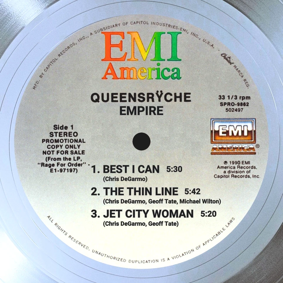 Queensrÿche – Empire / LP Platinum 12" / Souvenir in black fram / Memorabilia - Image 2 of 4