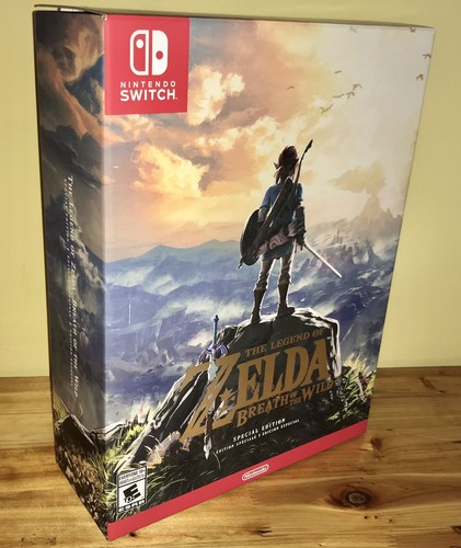 Legend Zelda Breath Wild SPECIAL EDITION EMPTY BIG BOX and INSERTS Nintendo 2017