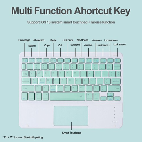 Touchpad Keyboard Case Mouse For iPad 11th 11" A16 2025 Gen M3 Air 6 5 4 Pro 11 - Picture 15 of 42