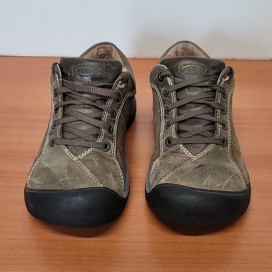 Keen Shoes Sneakers Donna 6.5 Presidio Escursionismo Pelle Verde Trail Walking