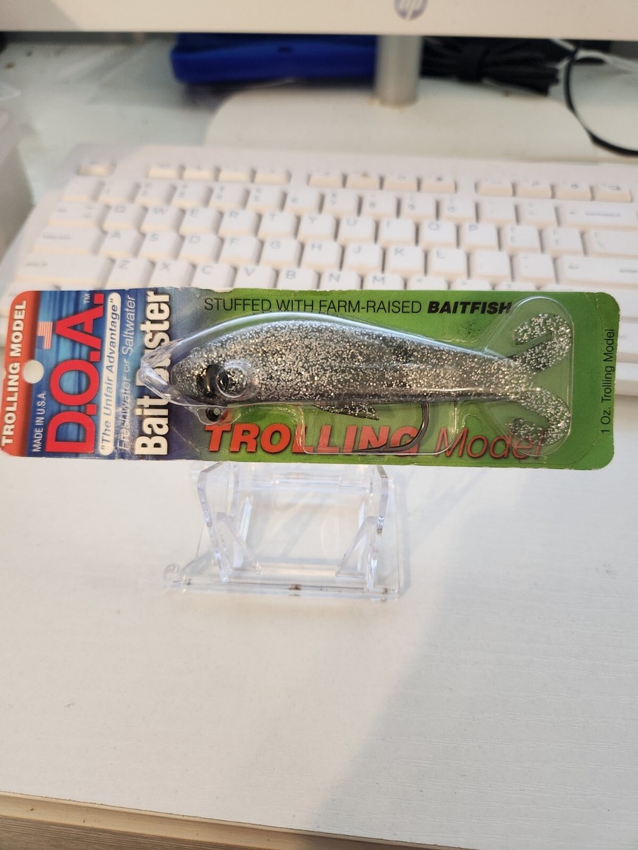 bait buster fishing lure C&H Lures King Bling | Black Purple Holo-SIL Skirt Trolling Lure | Saltwater Fishing Gear Rig Enhancer Perfectly imitates a swimming finger mullet or medium size live bait and will catch snook Hi-Fin Hawg Buster Team