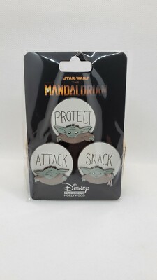 Disney DSSH Studio Store The Mandalorian Child Protect Snack Attack Pin