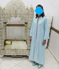 Traditional Handmade Moroccan Djellaba with Robe and Shoes