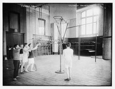 Basketball Columbia Univ. c1900 Large Historic Old Photo
