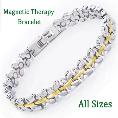 HOLISTIC MAGNETS Ladies Magnetic Health Bracelet Women Arthritis Joint Pain Relief ALL SIZES -FLM