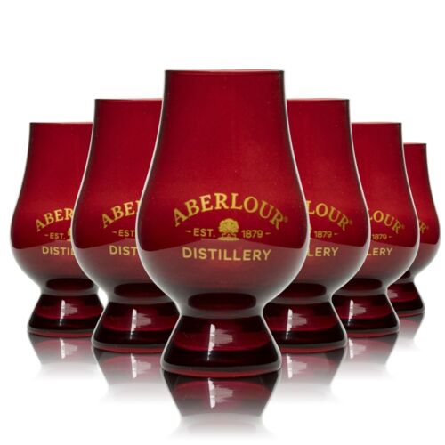 6 vasos de whisky Aberlour Distillery Glencairn 0,15 l degustación nariz vaso - Imagen 1 de 3