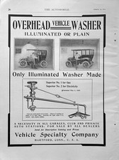 1905 Ad Vehicle Specialty Co Hartford CT Overhead Washer Gas / Electric Vehicles