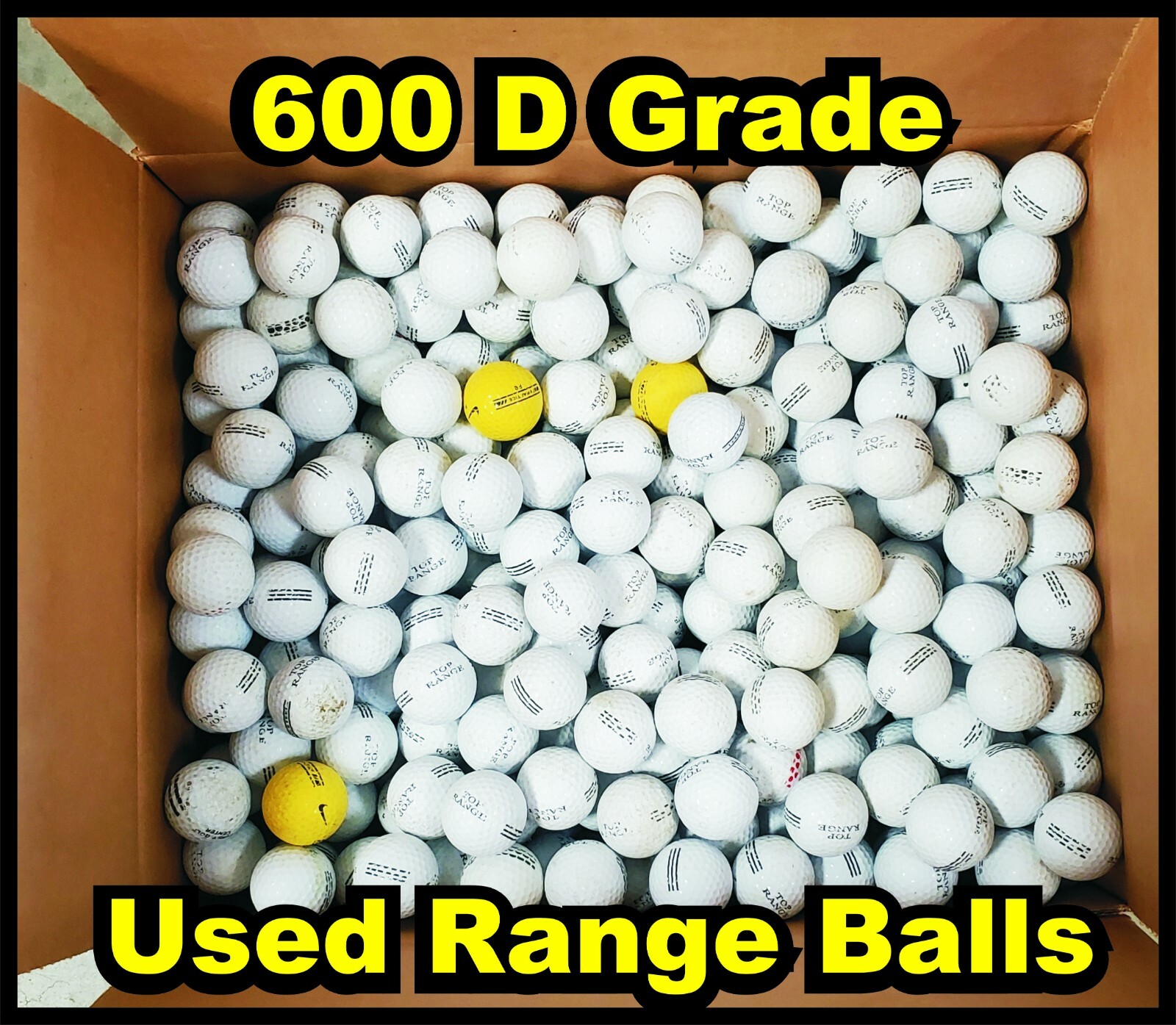 600 "D" Grade White Used Range Balls for Practice FREE FREIGHT eBay