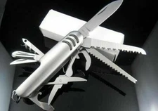 Multi Function 11 Features Stainless Steel Pocket Tools Chest Knife