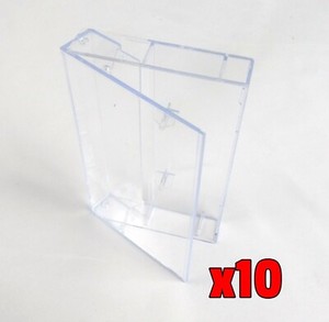 10 Stück Kassettenhüllen NEU - MC Audio - transparent Kassetten - Leerhülle