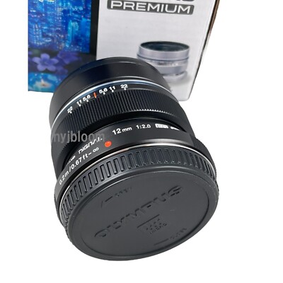 New OLYMPUS M.Zuiko Digital ED 12mm F2.0 Lens - BLACK - Micro Four