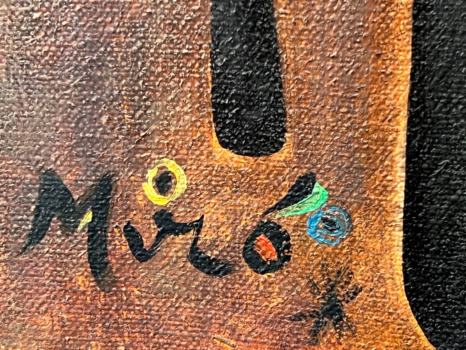 Joan Miro (Handmade) Oil Painting on canvas signed & stamped 50×70 cm Falak Tayyeb Platinum