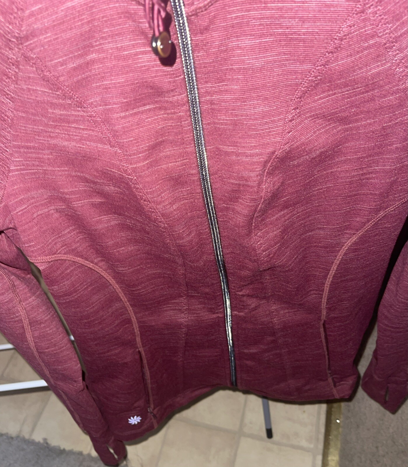 athleta Striated Hope Full Zip Jacket (Excellent) - image 3