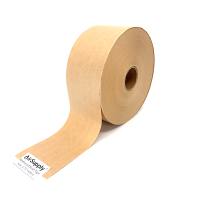 6 Rotoli Nastro Adesivo Carta Kraft Tufflex 2.75" X 500 Ft | Attivato Ad Acqua