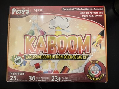 Playz Kaboom! Explosive Combustion Science Lab Kit - 25+ STEM Experiments - New