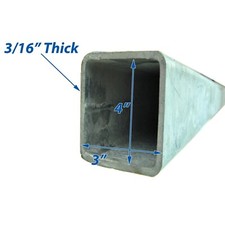 Galvanized Steel Boat Trailer Tongue 3 X4 Tubing 316 Custom Cut By The Ft. Galvanized Steel Boat Trailer Tongue 3 X4 Tubing 316 Custom Cut By The Ft.