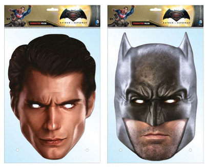 Batman V Superman Dawn Von Gerechtigkeit Offiziell 2D Karte Party Gesichtsmasken
