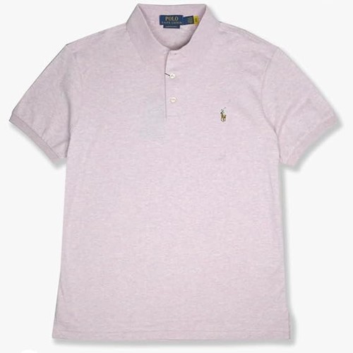 Polo Ralph Lauren Men's L Custom Slim Fit Soft Cotton Short Sleeve Hampton Pink